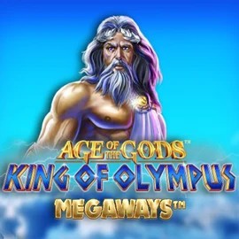 Slots logo of Age Of The Gods: King of Olympus Megaways from Origins at Spinfin Casino