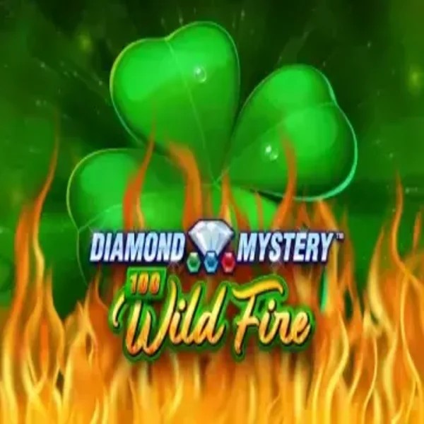 Diamond Mystery 100 Wild Fire slot icon by Greentube, available at Spinfin Casino